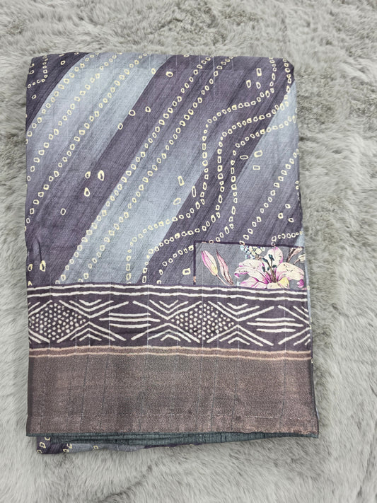 Printed cotton saree