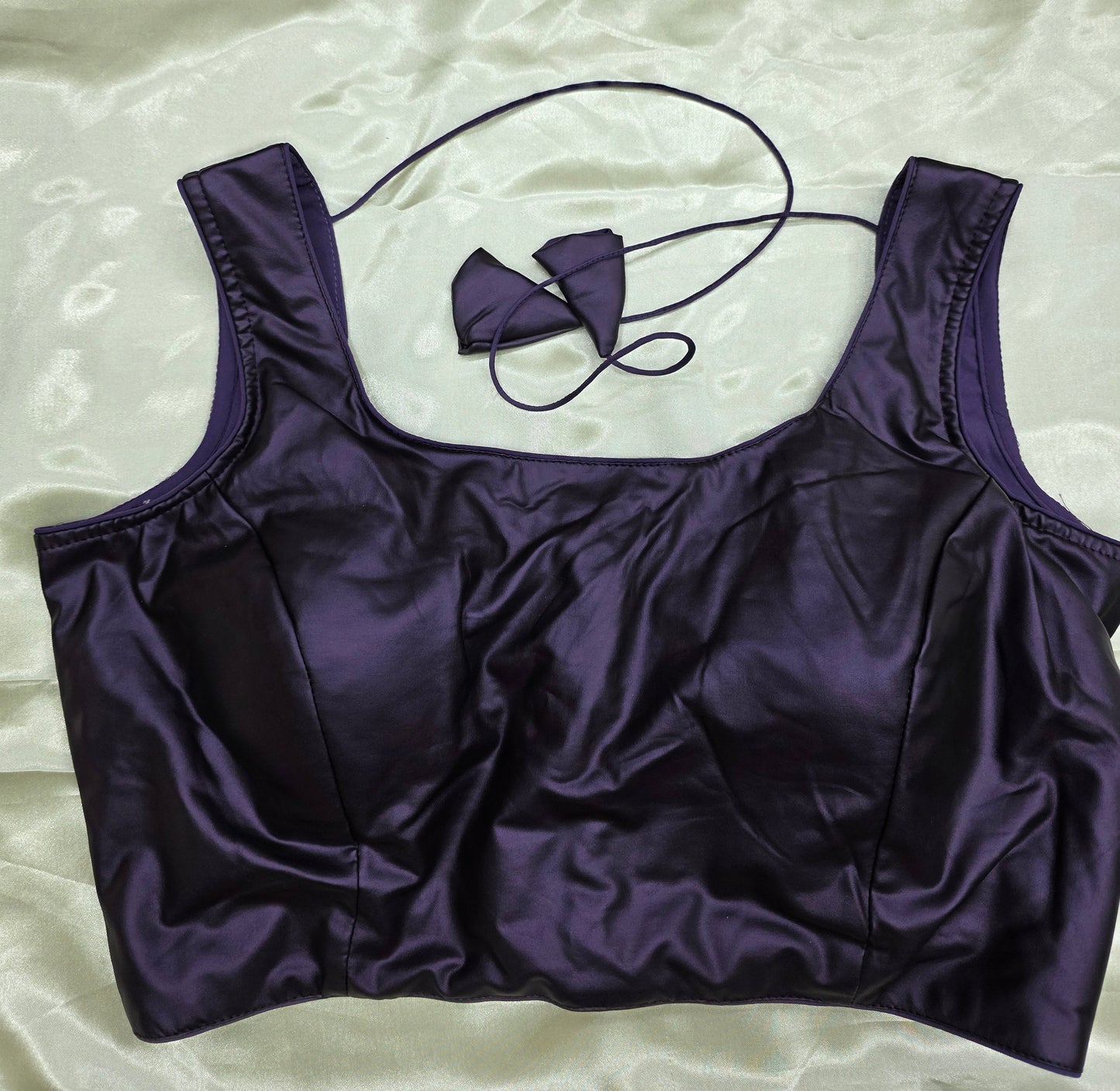 Purple Satin Blouse