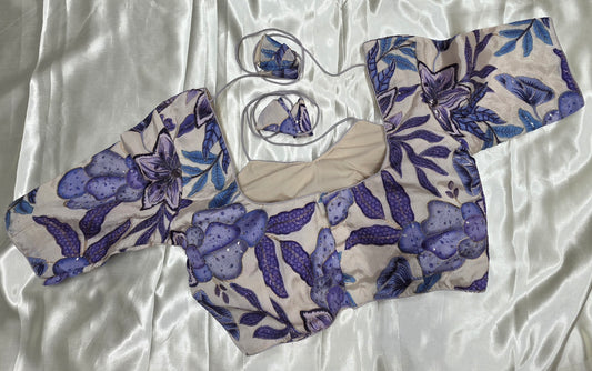 Cream colour crepe blouse