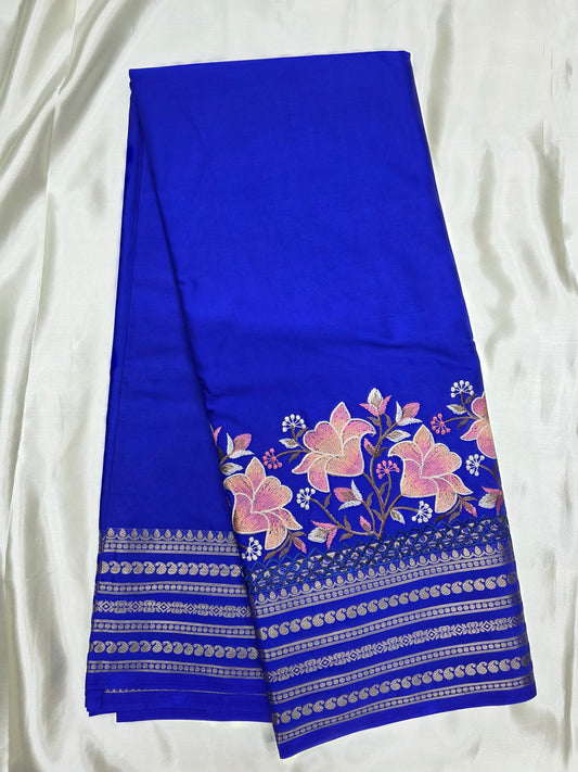 Cut-Work Semi Crepe Silk