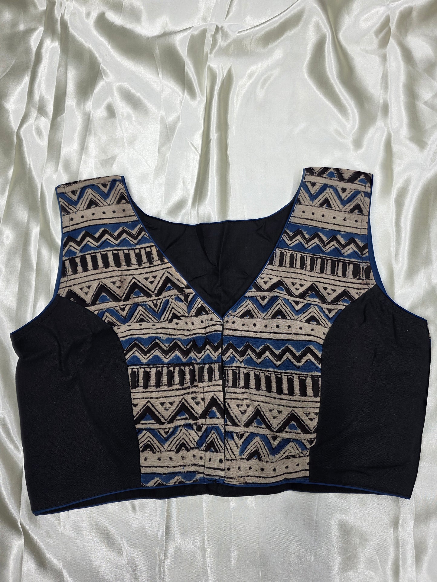 Black Kalamkari Blouse